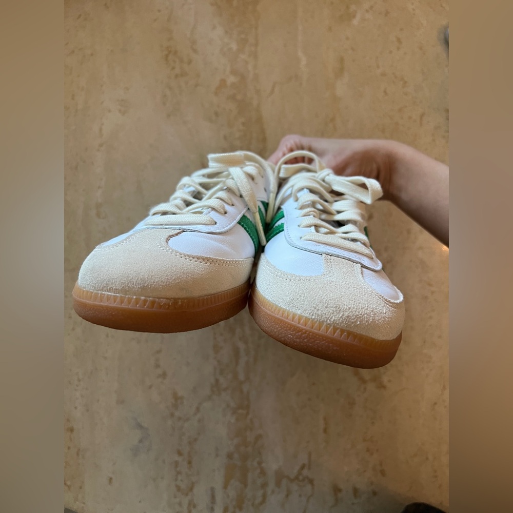 Adidas Sporty & Rich Sambas low top sneakers white green size 6 men’s women’s 7 - Picture 12 of 16
